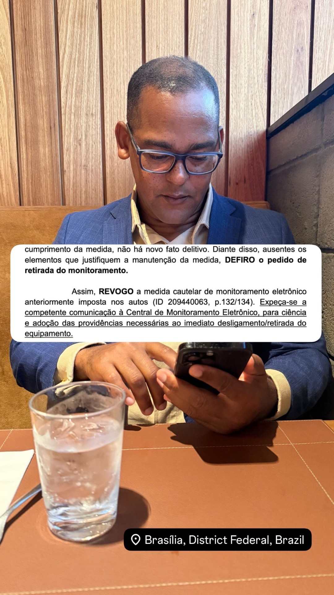 REVOGO medida cautelar — monitoramento eletrônico